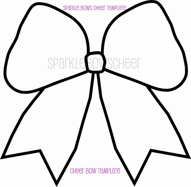 Cheer Bow Template Inspirational Cheer Bow Outline Template Sketch Coloring Page