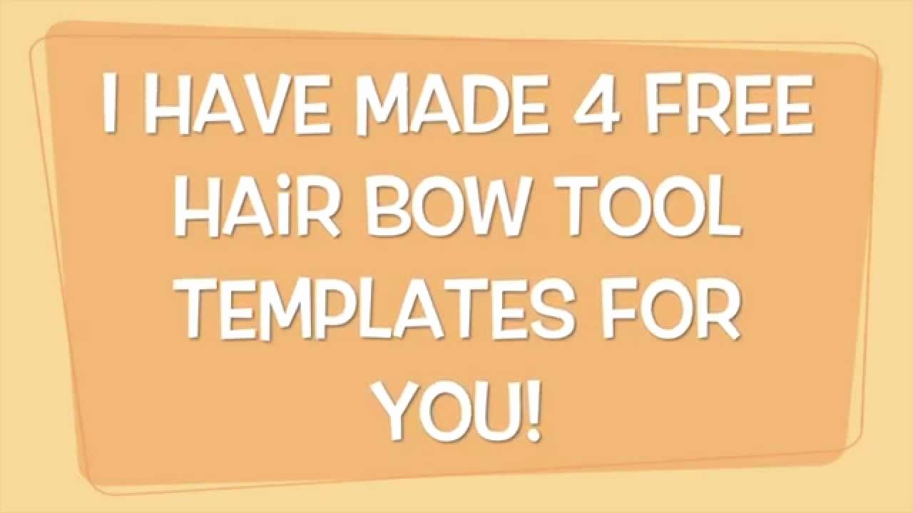 Cheer Bow Template Lovely Free Hair Bow tool Templates