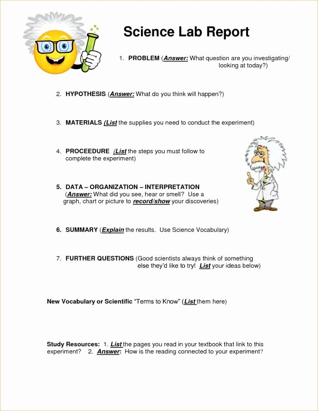 Chemistry Lab Report Template Beautiful Chemistry Lab Report Template