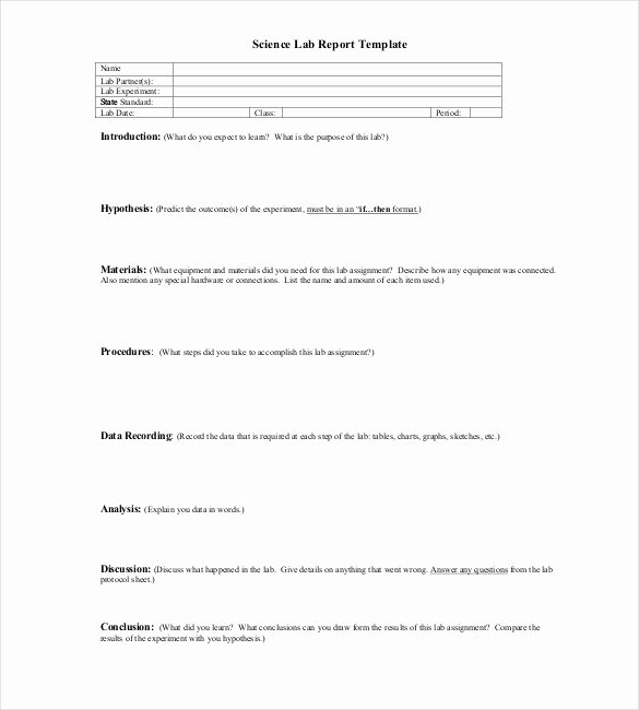 Chemistry Lab Report Template Best Of 16 Laboratory Report Templates Free Pdf Ms Word Apple