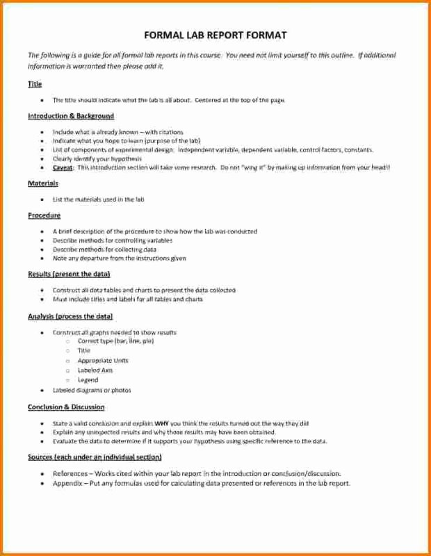 Chemistry Lab Report Template Elegant Chemistry Lab Report Template