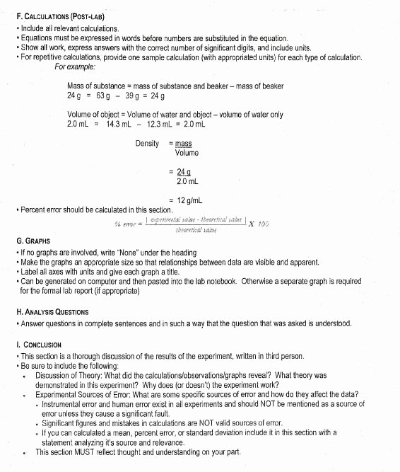 Chemistry Lab Report Template Fresh Chemistry Lab Report Help