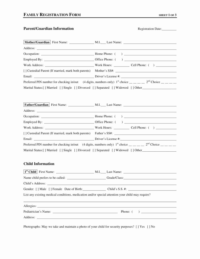 Child Care Application Template Awesome 9 Daycare Application form Templates Free Pdf Doc