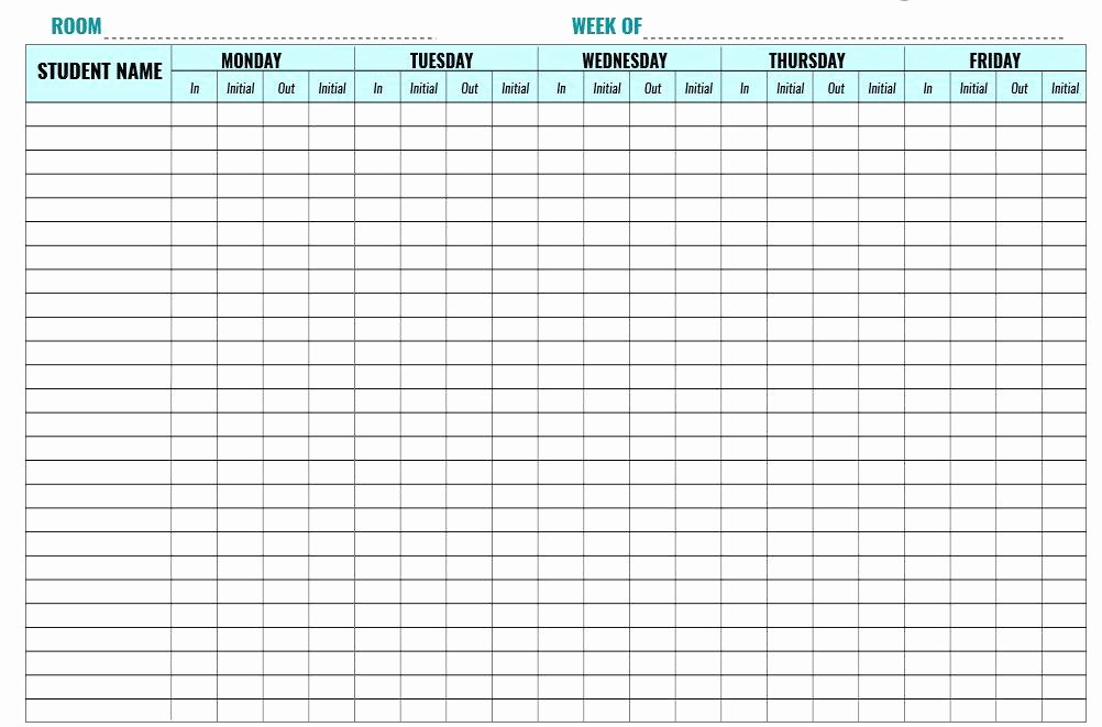 Child Care Sign In Sheet Template Awesome 11 12 Daycare Sign In and Out Sheet