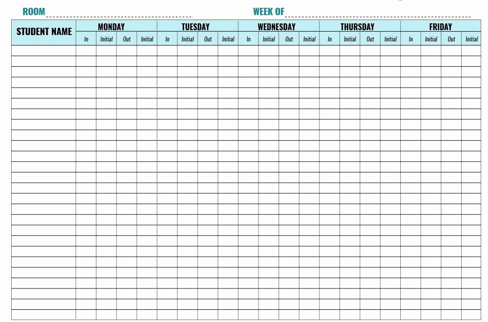 Child Care Sign In Sheet Template Elegant 9 Free Sample Child Care Sign In Sheet Templates