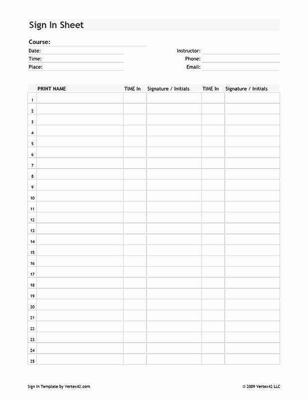 Child Care Sign In Sheet Template Lovely 24 Best Daycare Stuff Images On Pinterest
