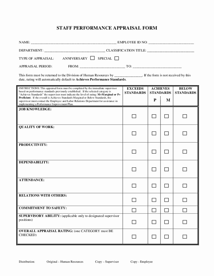 Child Care Staff Evaluation form Inspirational Appraisal form Google Search