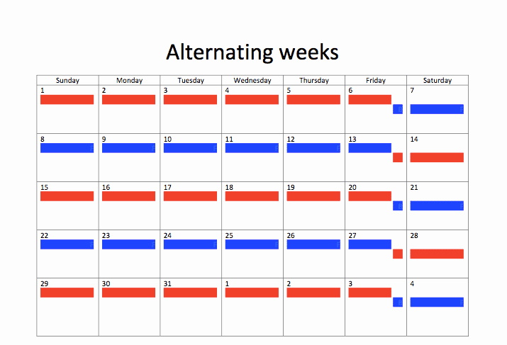 Child Custody Calendar Template Beautiful Samples Of Joint Custody Schedules