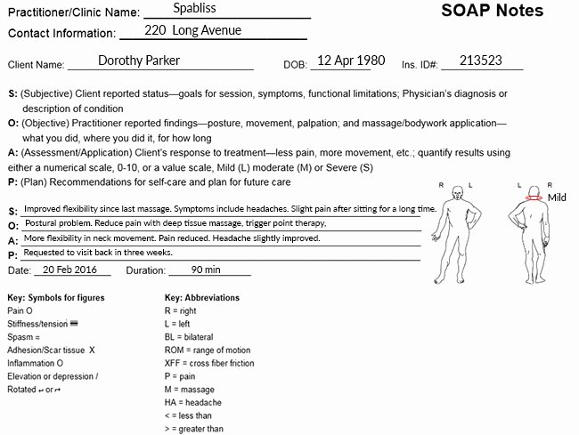 Chiropractic soap Note Example Fresh Use Digital soap Notes for A Better Customer and Staff