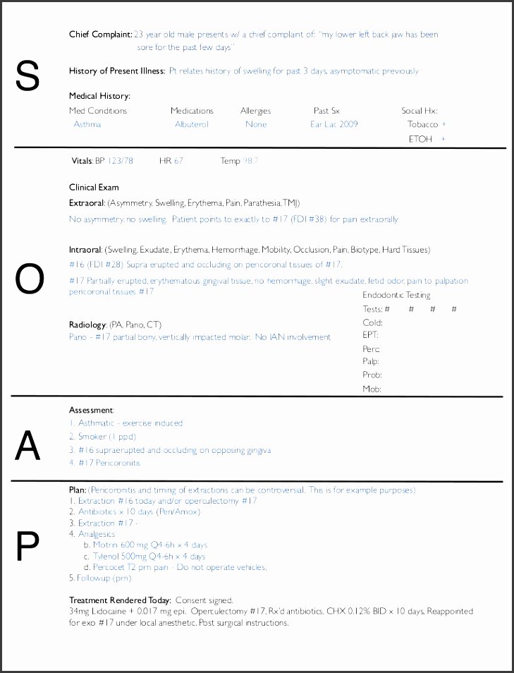 Chiropractic soap Note Example Inspirational 10 Chiropractic soap Notes Template Sampletemplatess