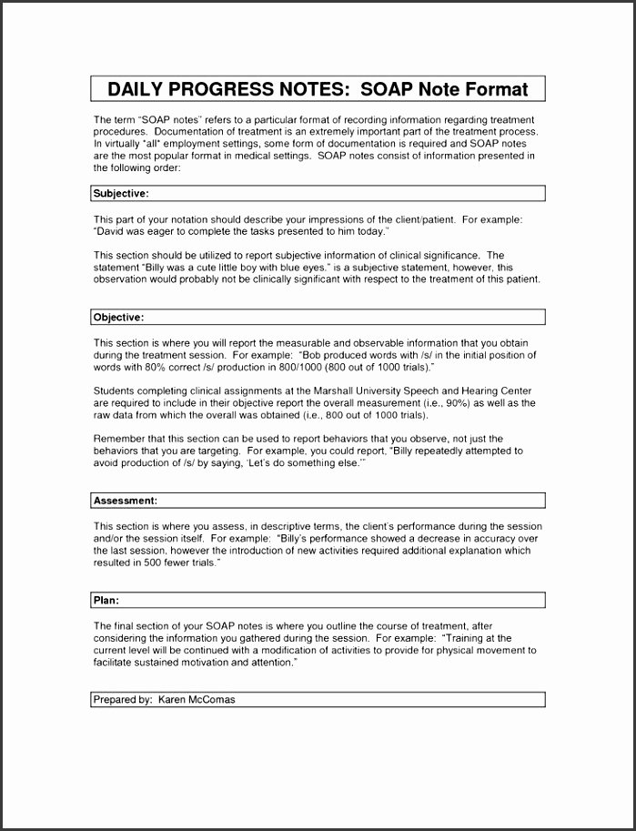 Chiropractic soap Note Example Lovely 8 Chiropractic soap Note Template Sampletemplatess