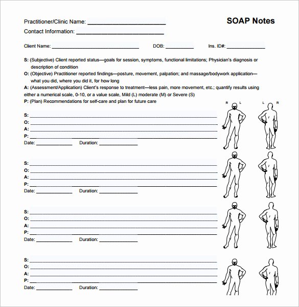 Chiropractic soap Notes Template Free Inspirational Female soap Chart Templates Bing Images