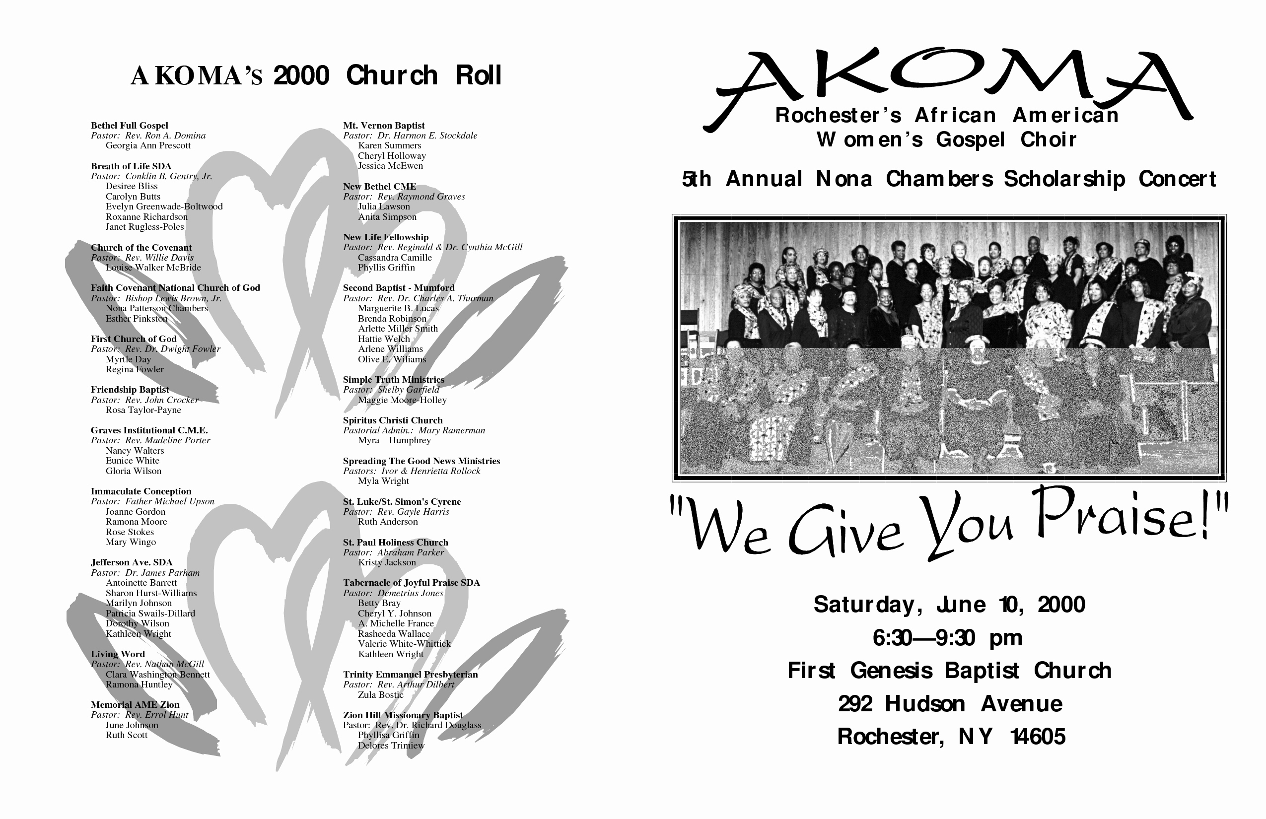 Choir Concert Program Template Awesome Best S Of African American Church Program Templates