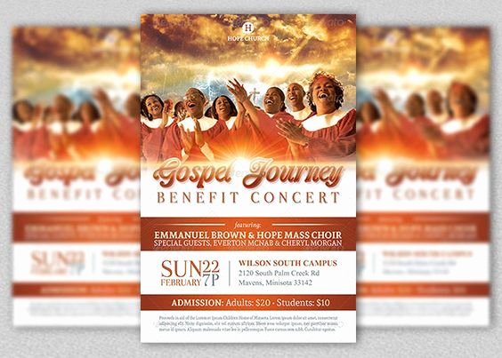 Choir Concert Program Template Beautiful Flyer Template Flyers and Concerts On Pinterest