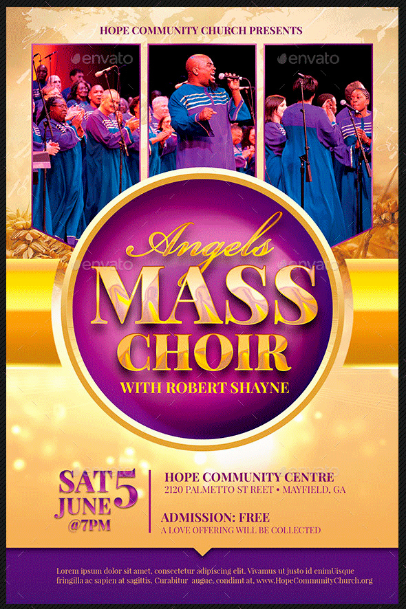 Choir Concert Program Template Luxury 34 Easter Flyer Templates for Churches