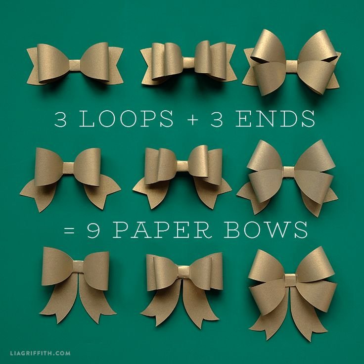 Christmas Bow Template Beautiful 25 Best Ideas About Paper Bows On Pinterest