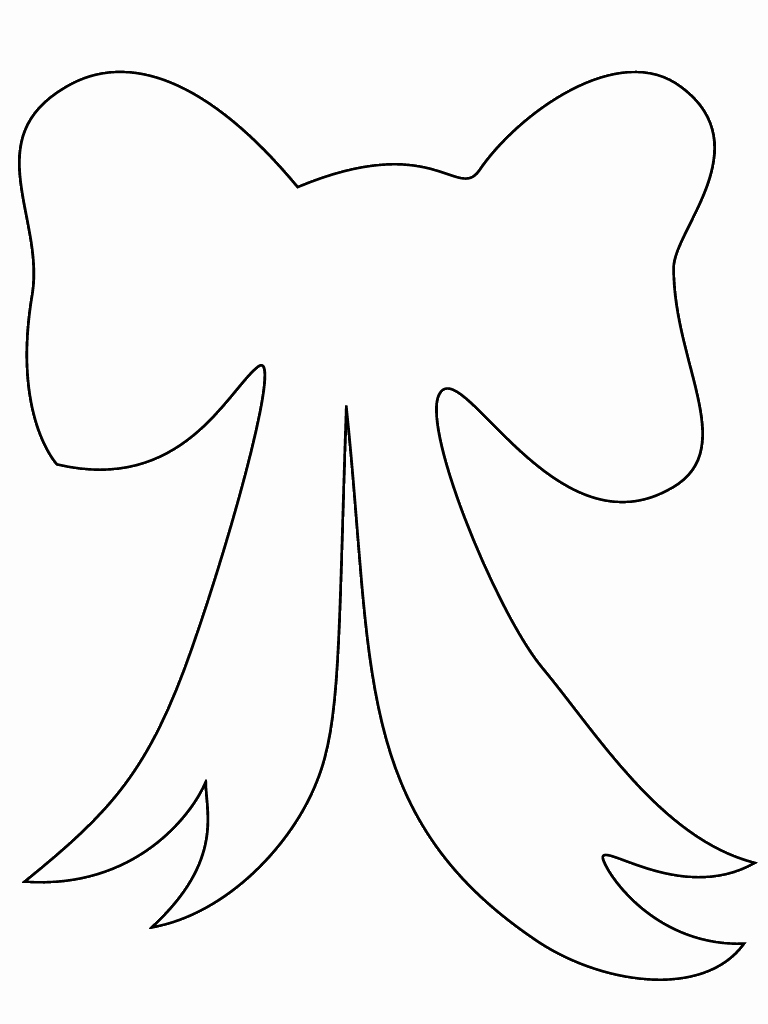 Christmas Bow Template Beautiful Bow Template Stencil Printable for Diy Sewing