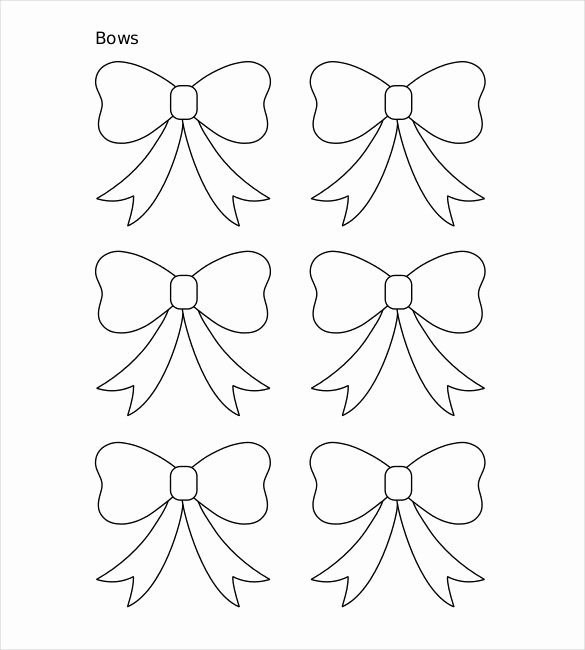 Christmas Bow Template Best Of 29 Of Bow Print Template