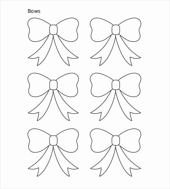 Christmas Bow Template Best Of 29 Of Bow Print Template