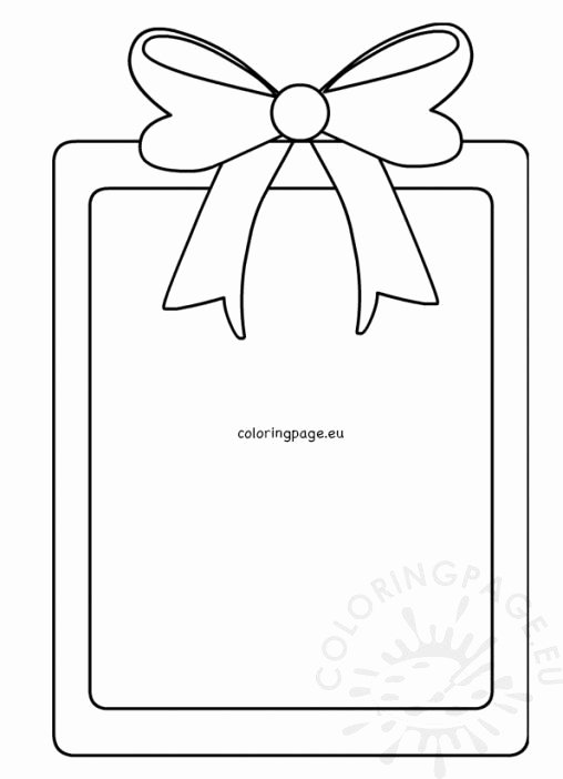 Christmas Bow Template Elegant Christmas Coloring Page