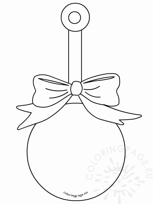 Christmas Bow Template Unique Holiday Coloring Page