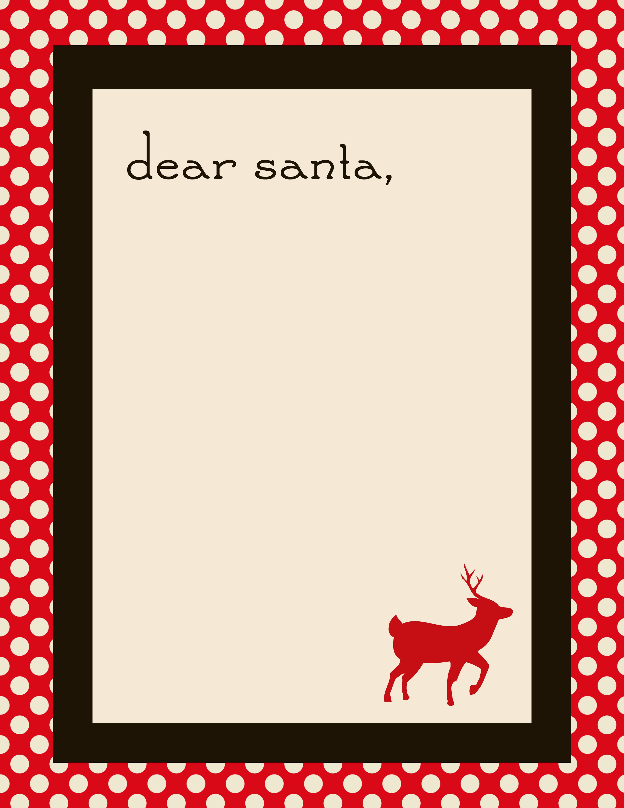 Christmas Letter Template Free Inspirational Free Santa Letter Templates