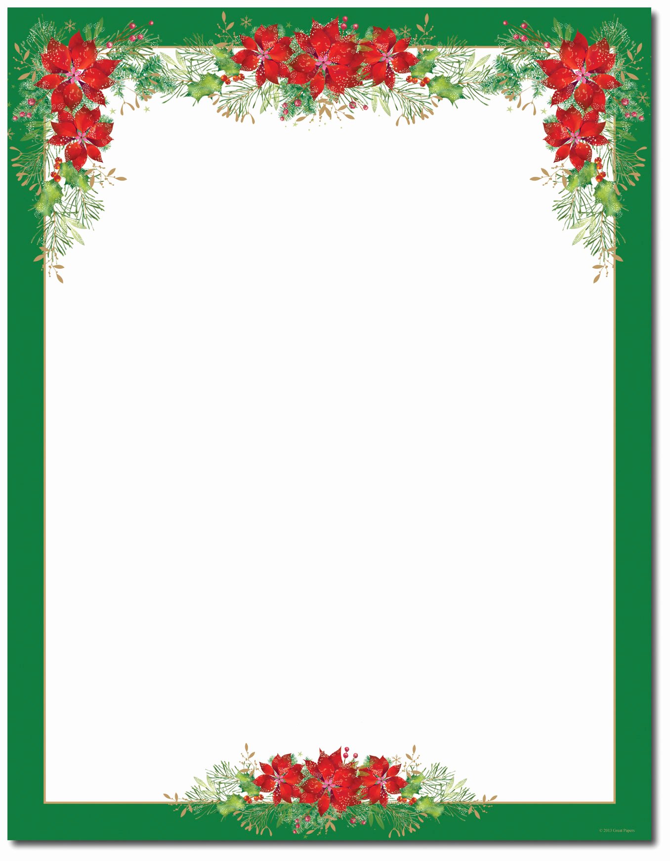 Christmas Letter Template Free Unique Christmas Stationery Printer Paper