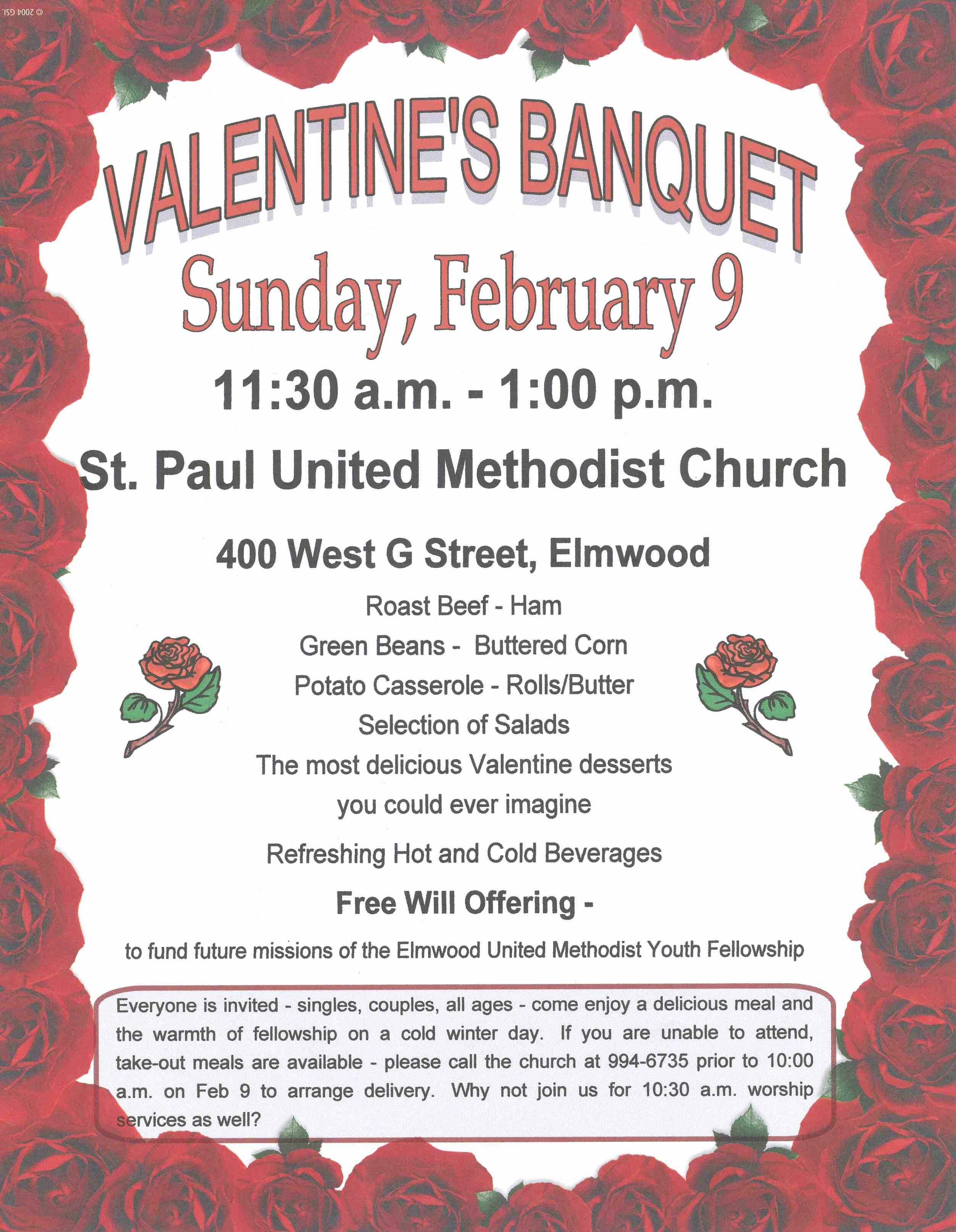 Church Banquet Program Luxury Eagle Newsletter February 5 2014