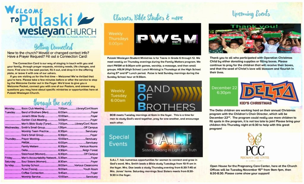 Church Bulletin Ideas Free Beautiful Church Bulletin Ideas – Examples Of Church Bulletins and