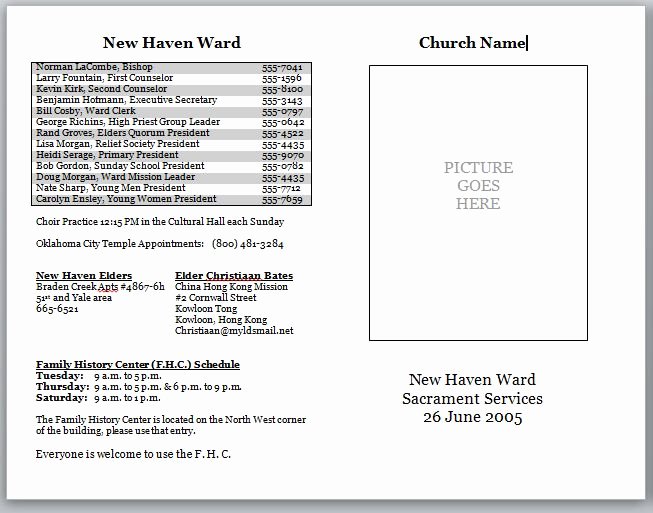 Church Bulletin Ideas Free Best Of Church Bulletin Templates