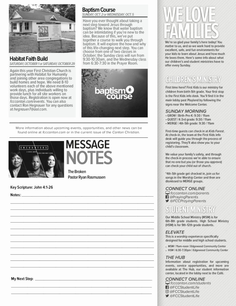 Church Bulletin Ideas Free Inspirational Church Bulletin Ideas – Examples Of Church Bulletins and