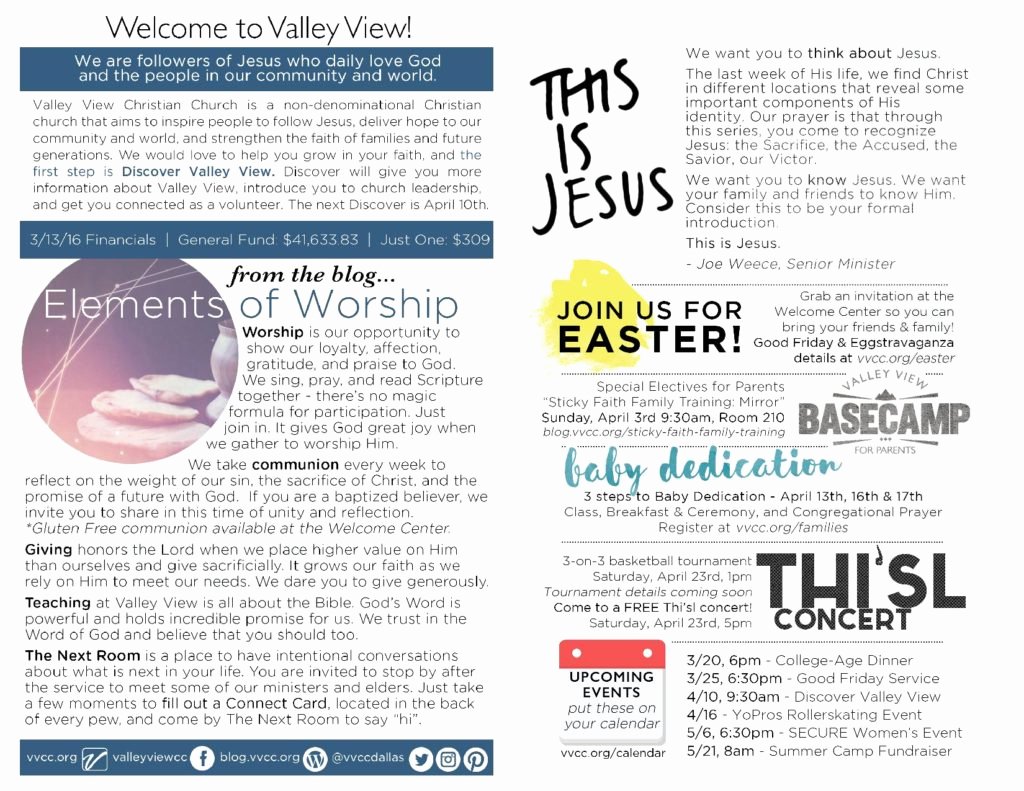 Church Bulletin Ideas Free Unique Church Bulletin Ideas – Examples Of Church Bulletins and