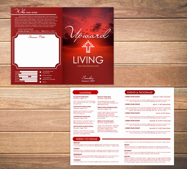 Church Bulletin Templates Free Best Of Free Church Bulletin Templates 8 Professionally Designed