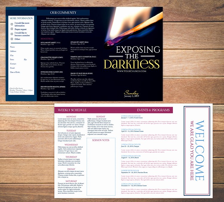 Church Bulletin Templates Free Inspirational Free Church Bulletin Templates 8 Professionally Designed