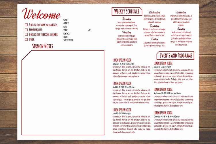 Church Bulletin Templates Free Inspirational Free Church Bulletin Templates Customize In Microsoft Word