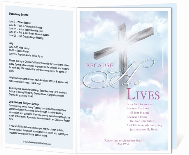 Church Bulletin Templates Free New Church Bulletin Templates Cross Church Bulletin Template