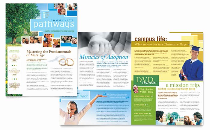 Church Bulletin Templates Indesign Beautiful Munity Church Newsletter Template Design