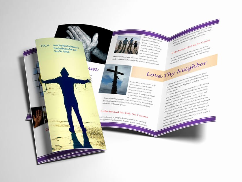 Church Bulletin Templates Indesign Elegant Church Bulletin Religious Brochure