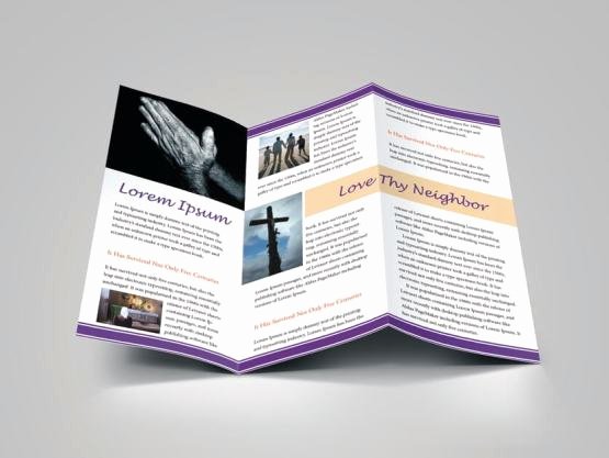 Church Bulletin Templates Indesign Unique Church Bulletin Religious Brochure