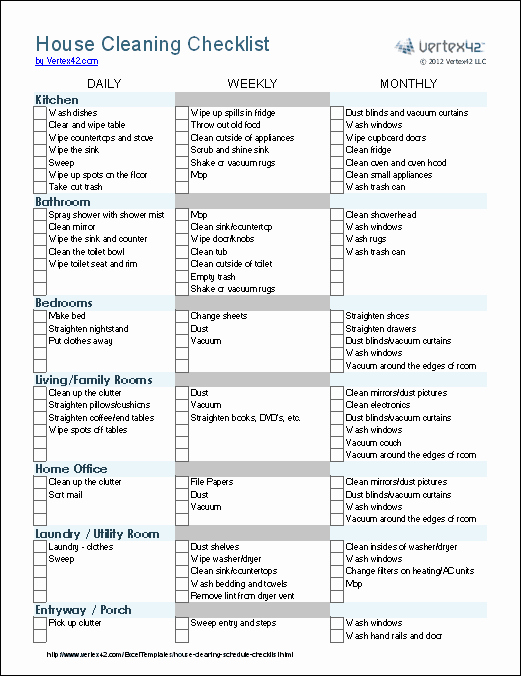 Church Cleaning Checklist Spreadsheet Awesome Cleaning Schedule Template Printable House Cleaning