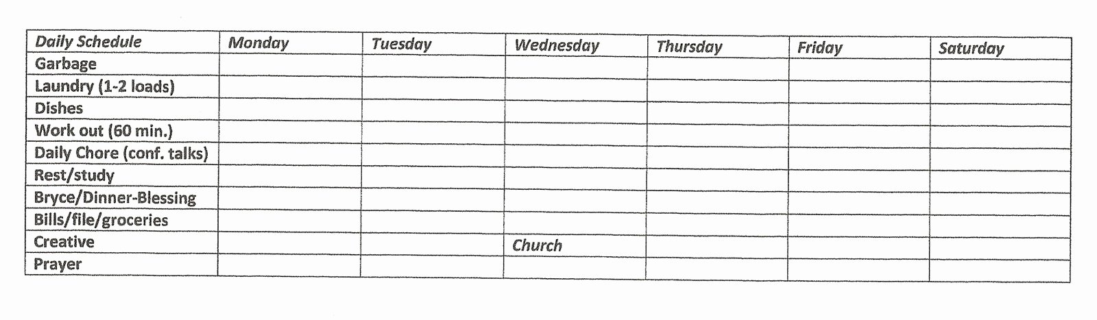 Church Cleaning Checklist Spreadsheet Awesome Free Janitorial Bidding Spreadsheet