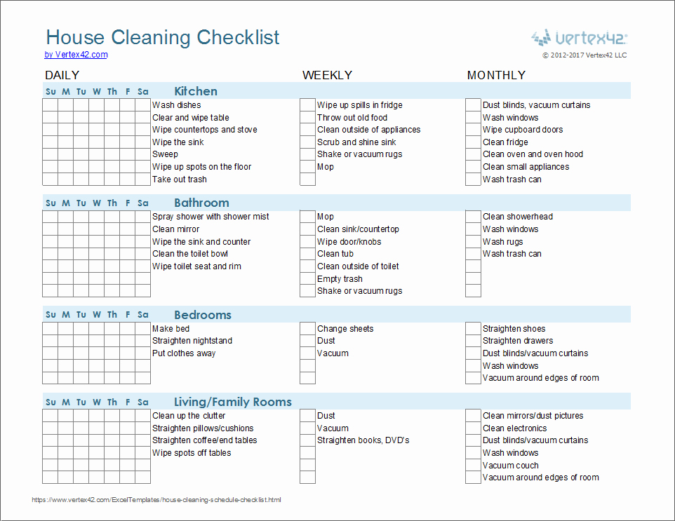 Church Cleaning Checklist Spreadsheet New Cleaning Schedule Template Printable House Cleaning