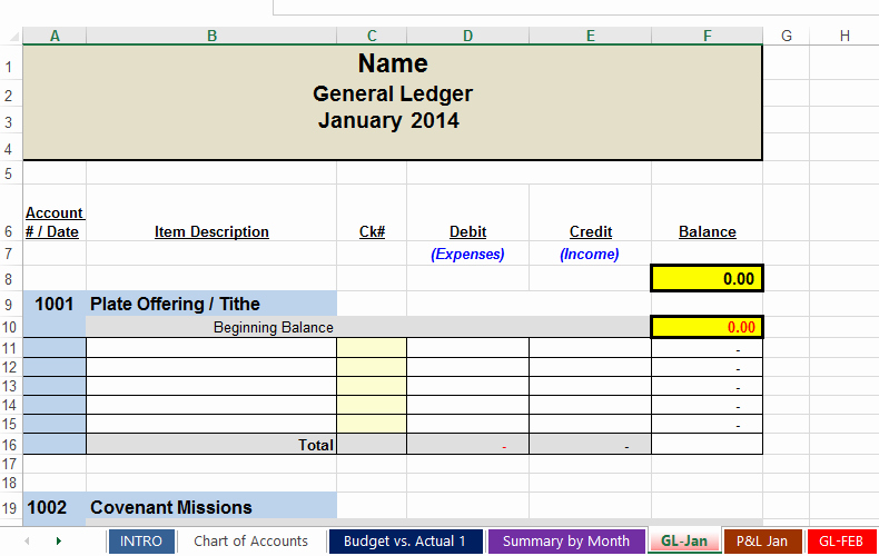 Church Income and Expense Statement Template Fresh Free Spreadsheets to Track Church and Non Profit Expenses