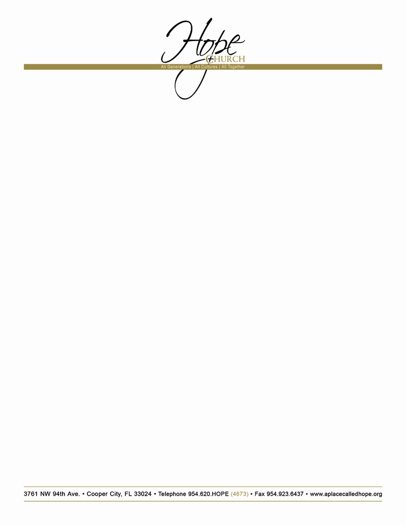 Church Letterhead Templates Beautiful Free Church Letterhead Templates