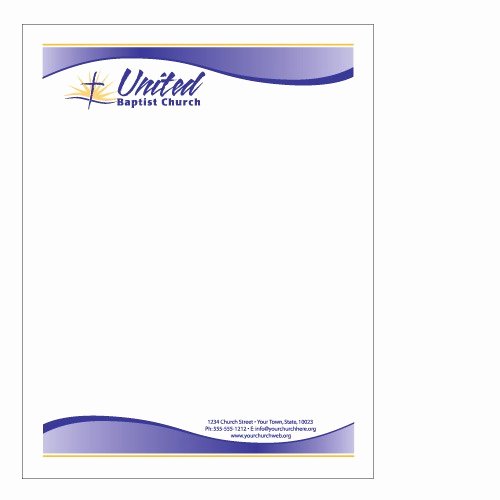 Church Letterhead Templates Elegant Sample Church Letterhead