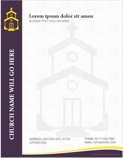 Church Letterhead Templates Fresh 5 Best Ms Word Church Letterhead Templates