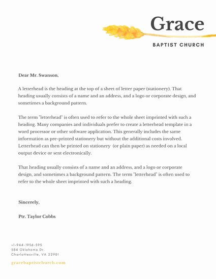 Church Letterhead Templates Inspirational Letterhead Templates Canva