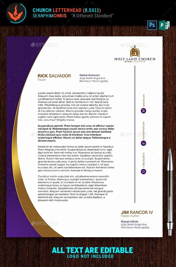 Church Letterhead Templates Luxury 25 Best Ideas About Letterhead Template On Pinterest