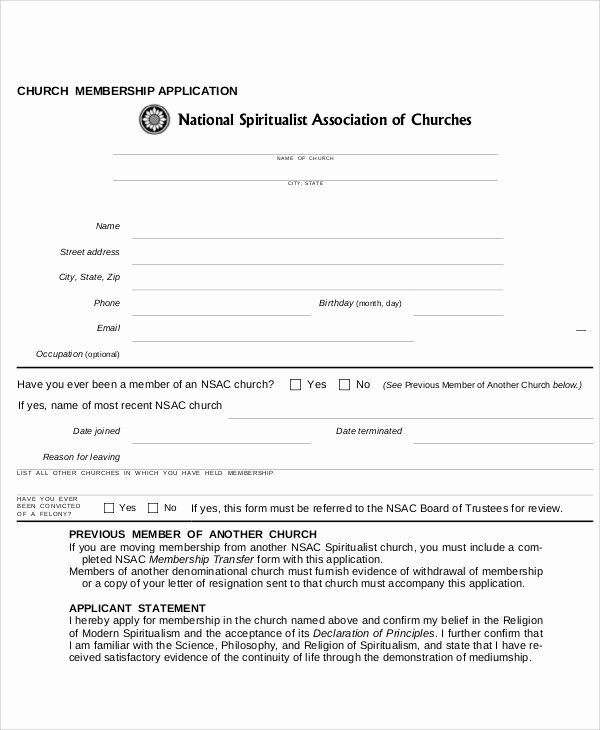 Church Membership form Unique [church Membership Letter] 63 Images Sample Church