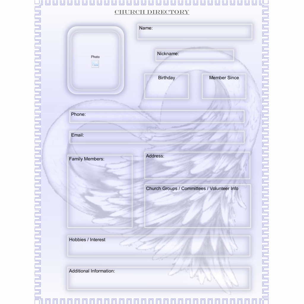 Church Photo Directory Template Best Of Free Download Church Directory Multiple Styles